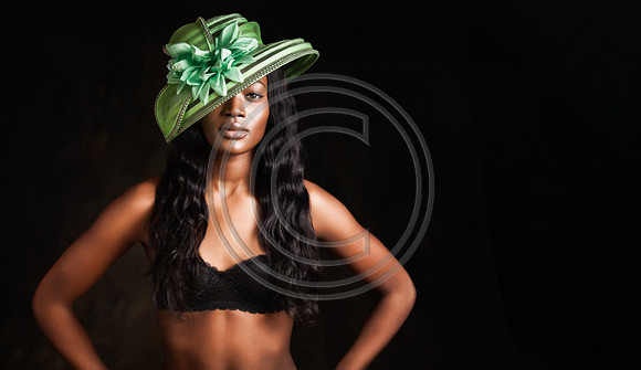 Mardelle Green Hat ¾
